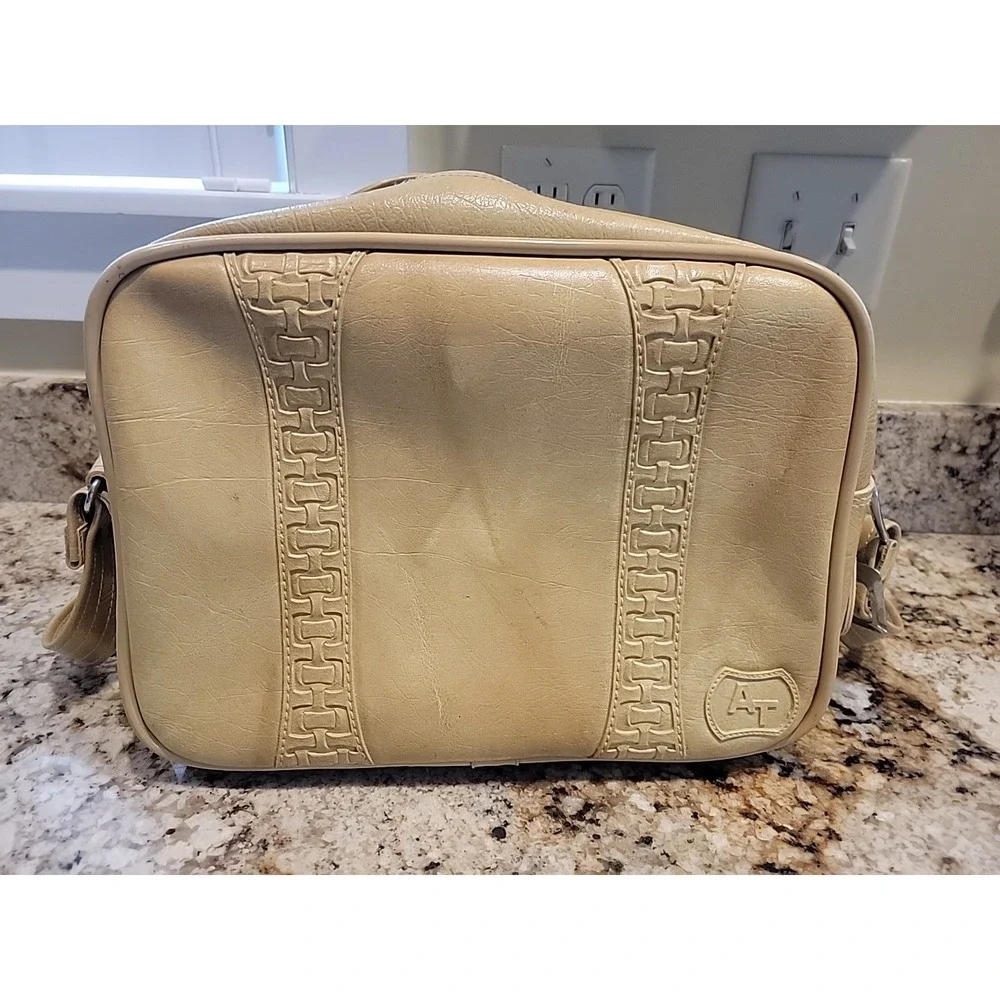 American Tourister 1978 HARVEST GOLD Carry On Travel Bag Weekender Vintage